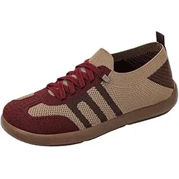 1Pcs Women’s Breathable German Training Shoes – Lightweight Woven Slip-On Mom Shoes for Spring