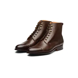 3DM Lifestyle Men Leather Round Toe Boots