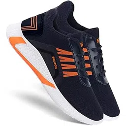 441 Men's Black Mesh with Sole of PVC Sports Shoe for Running, Gym and Sports Activity