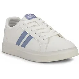 5511 Skater White Casual Sneakers for Women|Ideal for Walking, Running|Laceup|Comfortable|lightwieght|All Day Comfort