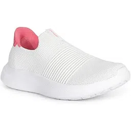 5591 NWALKAKARI EASYSLIDE White Sports Shoes for Women | Ideal for Walking, Running | Lightweight | Comfortable | All Day Comfort. Size- 8