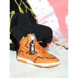 7-10 Men Textured High-Top Sneakers
