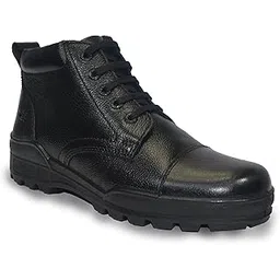 768 BLACK UNIFORM BOOT WITH ZIP FOR MEN's(768 NEW)