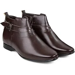 9 cm (3.5 Inch) Height Increasing Formal and Casual Pu Leather Boots for All Occasion