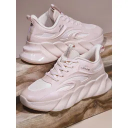 ABROS Women Mesh Lace Up Running Shoes