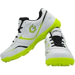 Academy White/Green Cricket Shoes Size-1 with TR-88-W Cricket Leather Ball Veg Tanned White