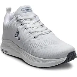 Action ATG-496 Ultra Comfort Breathable Cushioned Sports Lace-Up Running Shoes for Men (White,9)