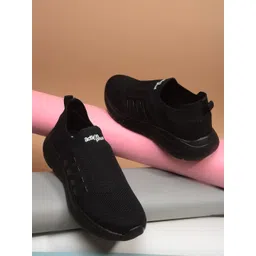 Action Plus Men Woven Design Round Toe Slip-On Sneakers