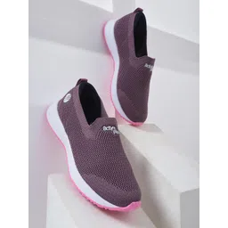 Action Plus Women Textured Slip-On Sneakers