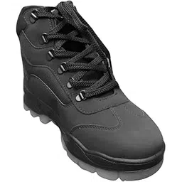 ADD GEAR CTR - HIGH Ankle - Trekking Shoes Anti-Skid Hiking, Mountain Boots For Unisex in Action (Black),6 UK (Wide)