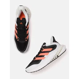 ADIDAS Men Black & Orange Woven Design 4DFWD_Pulse Running Shoes