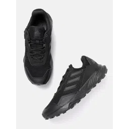 ADIDAS Men Black Woven Design Tracefinder Running Shoes