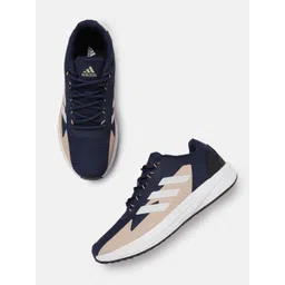 ADIDAS Men Blue Woven Design Adi Dash Running Shoes