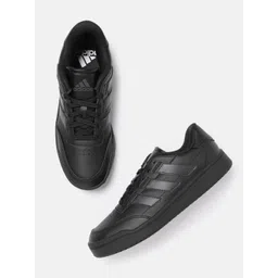 ADIDAS Men Courtblock IKD Leather Tennis Shoes