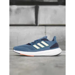 ADIDAS Men Grey Woven Design Pure Boost 22 Running Shoes