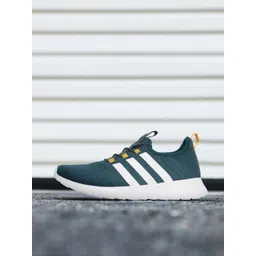 ADIDAS Men Teal Green & White Woven Design Raygun Running Shoes