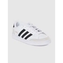 ADIDAS Men White & Black Grand Court Sneakers
