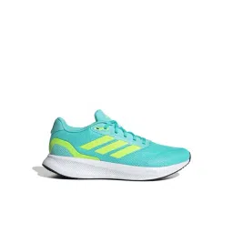 adidas Men's RUNFALCON 4 Turquoise, Yellow & White Running Shoes