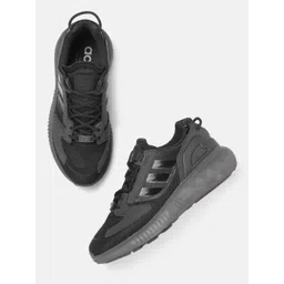 ADIDAS Originals Men Black Woven Design ZX 5K Boost Sneakers