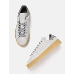 ADIDAS Originals Men Perforated Detail Suede Stan Smith Crepe Sneakers