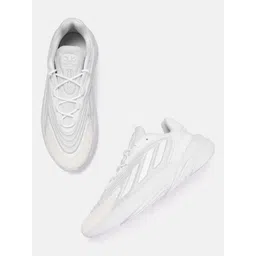 ADIDAS Originals Men White Solid Perforated Suede Upper Ozelia Sneakers