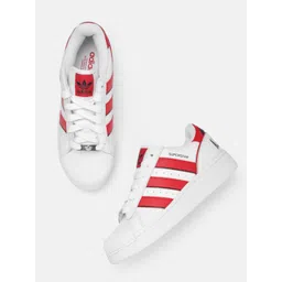 ADIDAS Originals Unisex Textured Leather Superstar XLG T Sneakers