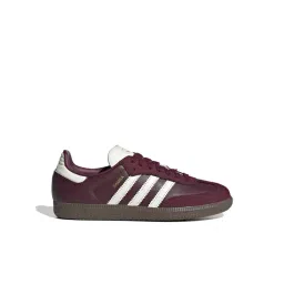 Adidas Originals Women's SAMBA OG W Maroon & Off White Sneakers