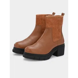 ADORLY Women Block Heel Chelsea Boots