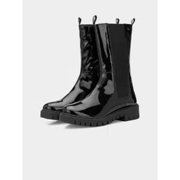 ADORLY Women Casual Flatform Heeled Rain Boots