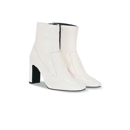 ADORLY Women Round Toe Block Heel Boots
