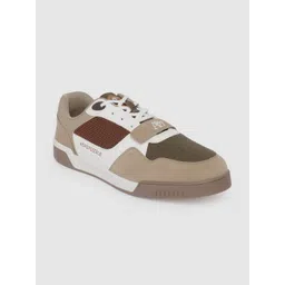 Aeropostale Men Colourblocked Sneakers with Perforated Detailing
