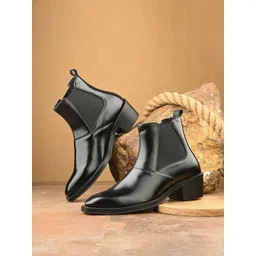 AfroJack Men Block-Heeled Chelsea Boots