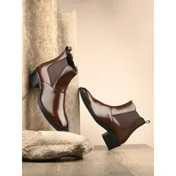 AfroJack Men Block-Heeled Chelsea Boots