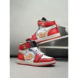 AfroJack Men Colourblocked Round Toe Memory Foam Sneakers