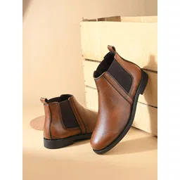 AfroJack Men High-Top Chelsea Boots