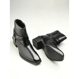 AfroJack Men Leather Cuban Boots