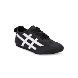 AfroJack Men Striped Leather Sneakers