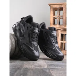 AfroJack Women Textured Lace Up Sneakers