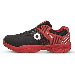 Aivin Flying Badminton Shoes (Non Marking) All Court Shoes | Also Perfect for Squash, Table Tennis, Volleyball, Basketball & Indoor Sports | Lightweight & Durable | Men's Sports Shoes Red/Black