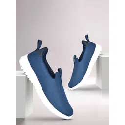 Ajanta Men Textured Lightweight Mesh Slip-On Sneakers