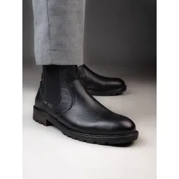 Alberto Torresi Men Leather Ankle Length Boots