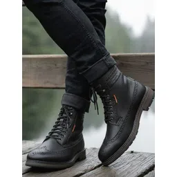 Alberto Torresi Sabastian Brouge High Tops Series 36 Men Round Toe Lace-Ups Regular Boots