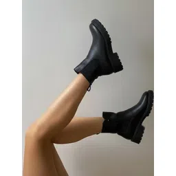 Alberto Torresi Women Genuine Leather Round Toe Regular Boots