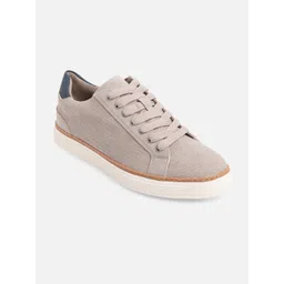 ALDO Men Beige Solid Synthetic Casual Sneakers