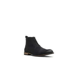 ALDO Men Leather Round Toe Lace-Ups Ankle Regular Boots