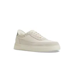 ALDO Men Woven Design Leather Sneakers