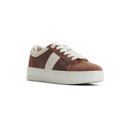 ALDO Women Colourblocked Leather Slip-On Sneakers