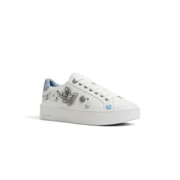 ALDO Women White Embellished Regular Sneakers