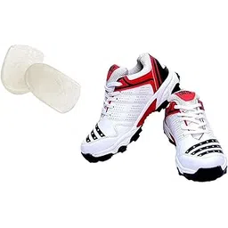 All Rounder Cricket Shoe PU with Gel Heel Pad Silicone for Youth & Boys