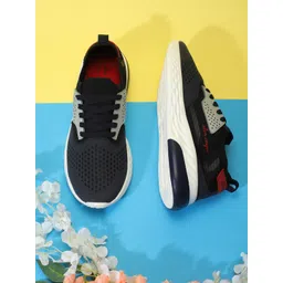 Allen Cooper Men Green Mesh Running Non-Marking Shoes